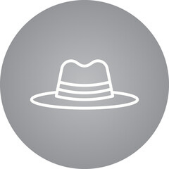 Hat II single vector icon illustration