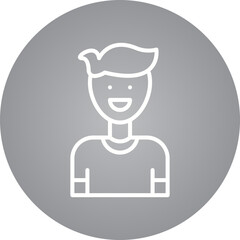 Man single vector icon illustration