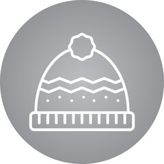 Warm Cap single vector icon illustration