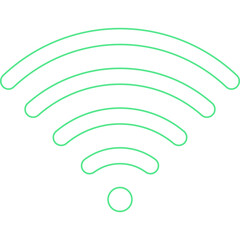 Wifi single vector icon illustration