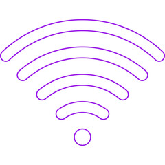Wifi single vector icon illustration