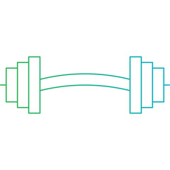 Gym single vector icon illustration
