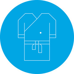 Bath Robe single vector icon illustration
