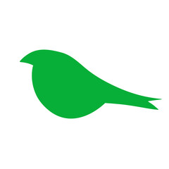 Colorful bird flat design