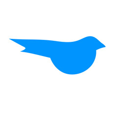 Colorful bird flat design