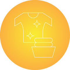 Laundry single vector icon illustration