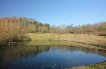 Queens Hill Costessey Norwich, United Kingdom, March 2, 2025. Views from Queens Hill Forest