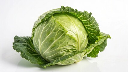 Obraz premium Cabbage On White Background