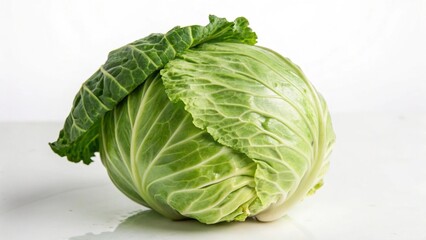 Fototapeta premium Cabbage On White Background