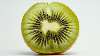 Fototapeta premium Macro Photo, of Kiwi Texture, Detailed Kiwi Fruit Slice