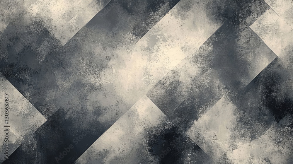 Poster abstract geometric shapes of varied tones and textures create pattern