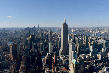 Obraz premium Panorama von New York mit Empire State Building