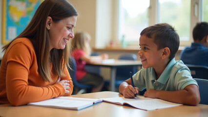 Fototapeta premium counselling helps kids cope challenges safe school