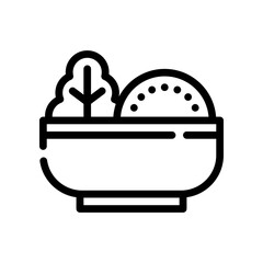 salad line icon