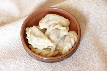 Vareniky, traditional ukrainian food, delicious cuisine