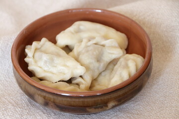 Vareniky, traditional ukrainian food, delicious cuisine