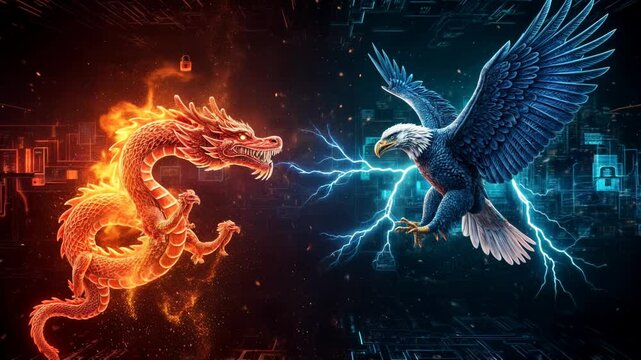 Cyber Warfare: Chinese Dragon vs. American Eagle in a Digital Battlefield