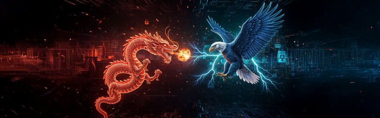 Cyber Warfare: Chinese Dragon vs. American Eagle in a Digital Battlefield