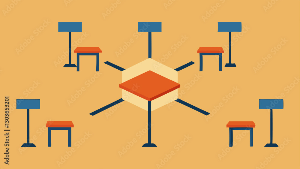 Poster social distancing options an image of tables arranged with sufficient space in between ensuring both