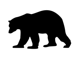 Polar bear silhouette