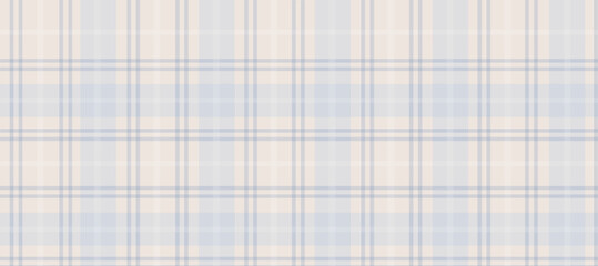 Plaid pastel pattern, light color lines background vector illustration