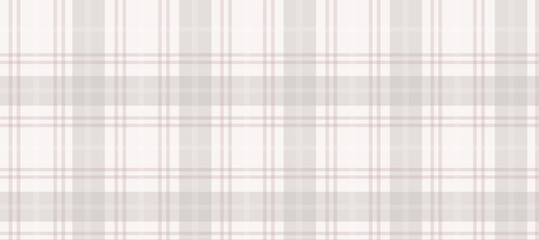 Plaid pastel pattern, light color lines background vector illustration