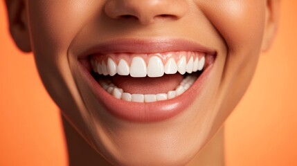 Fototapeta premium White teeth. Dental health concept