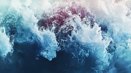 Naklejka premium Ocean Waves Crashing Abstract Photography