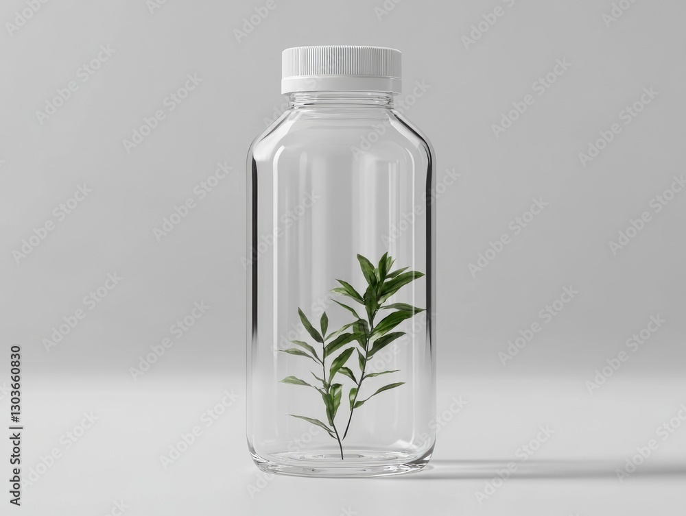 Poster this sleek bottle mockup features a minimalist design highlighted by a soft natural background. it c