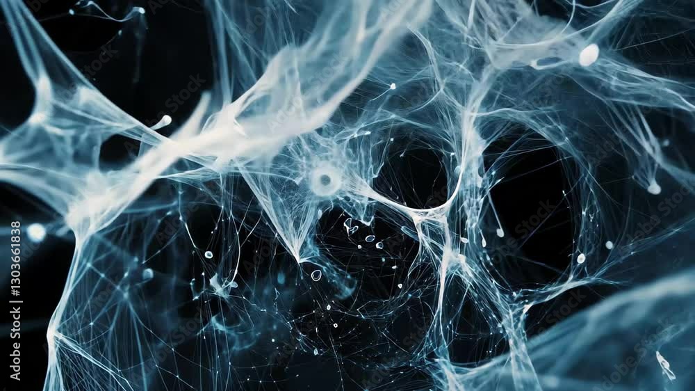 Aufkleber seamless abstract background showcasing intricate blue and white patterns with a delicate web-like d