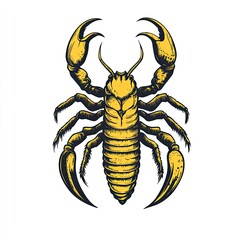 Yellow Scorpion Graphic Art