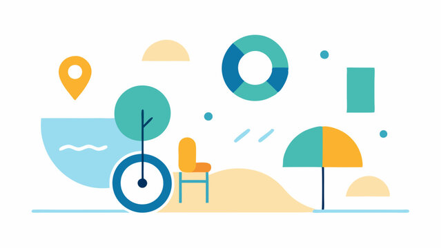 These descriptions can help visualize the concept of accessible beaches and promote inclusivity in beach design.