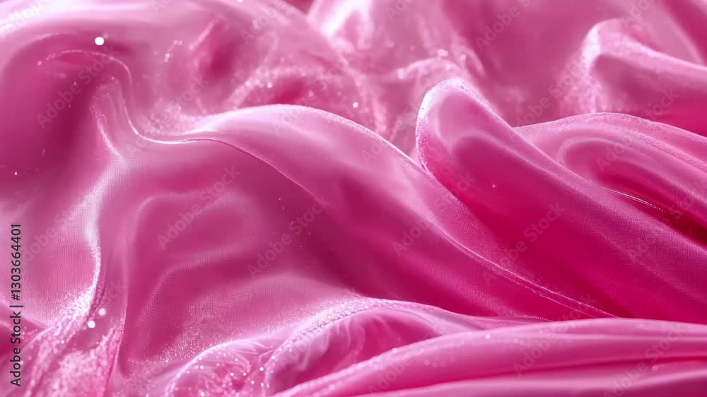 Leinwandbilder smooth pink wave particles create a romantic atmosphere for relaxation and inspiration, animated vec