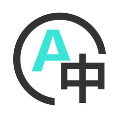 Recording pen black sky blue line icon pack