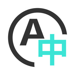 Recording pen black sky blue line icon pack