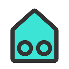 Recording pen black sky blue line icon pack