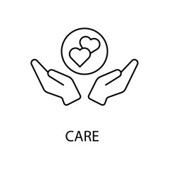 care icons  symbol vector elements for infographic web