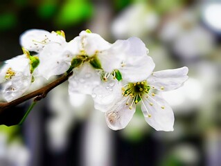 Plum tree blossom
