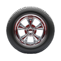 Obraz premium car wheel on white background