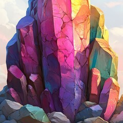 Watercolor birthstone clipart featuring a detailed illustration