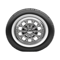 Obraz premium car wheel on white background