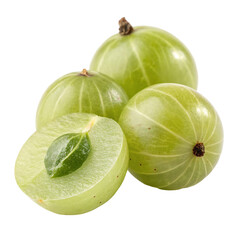 gooseberries isolated on a white background
