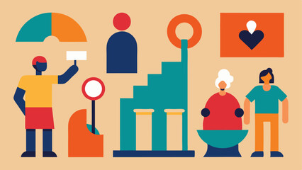 These illustrations can help convey the message of inclusivity and accessibility in museum settings.