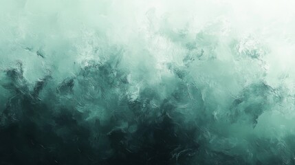 Obraz premium Abstract painting features textured gradients of teal and white hues