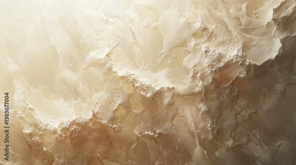 Poster abstract artistic rendering of a textured layered beige surface