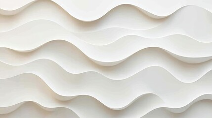 Fototapeta premium Futuristic White Wave Pattern, Abstract Background Design, Technology or Wallpaper Concept