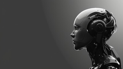 Girl android portrait