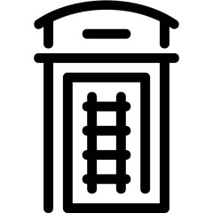 Urban construction outline icon pack