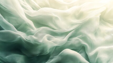 Obraz premium Soft and flowing fabric waves with subtle color gradients throughout