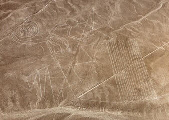 Monkey geoglyph, Nazca or Nasca mysterious lines